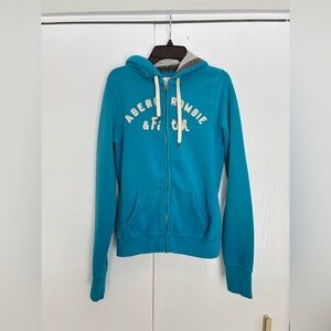 Abercrombie & Fitch Teal Fleece Hoodie